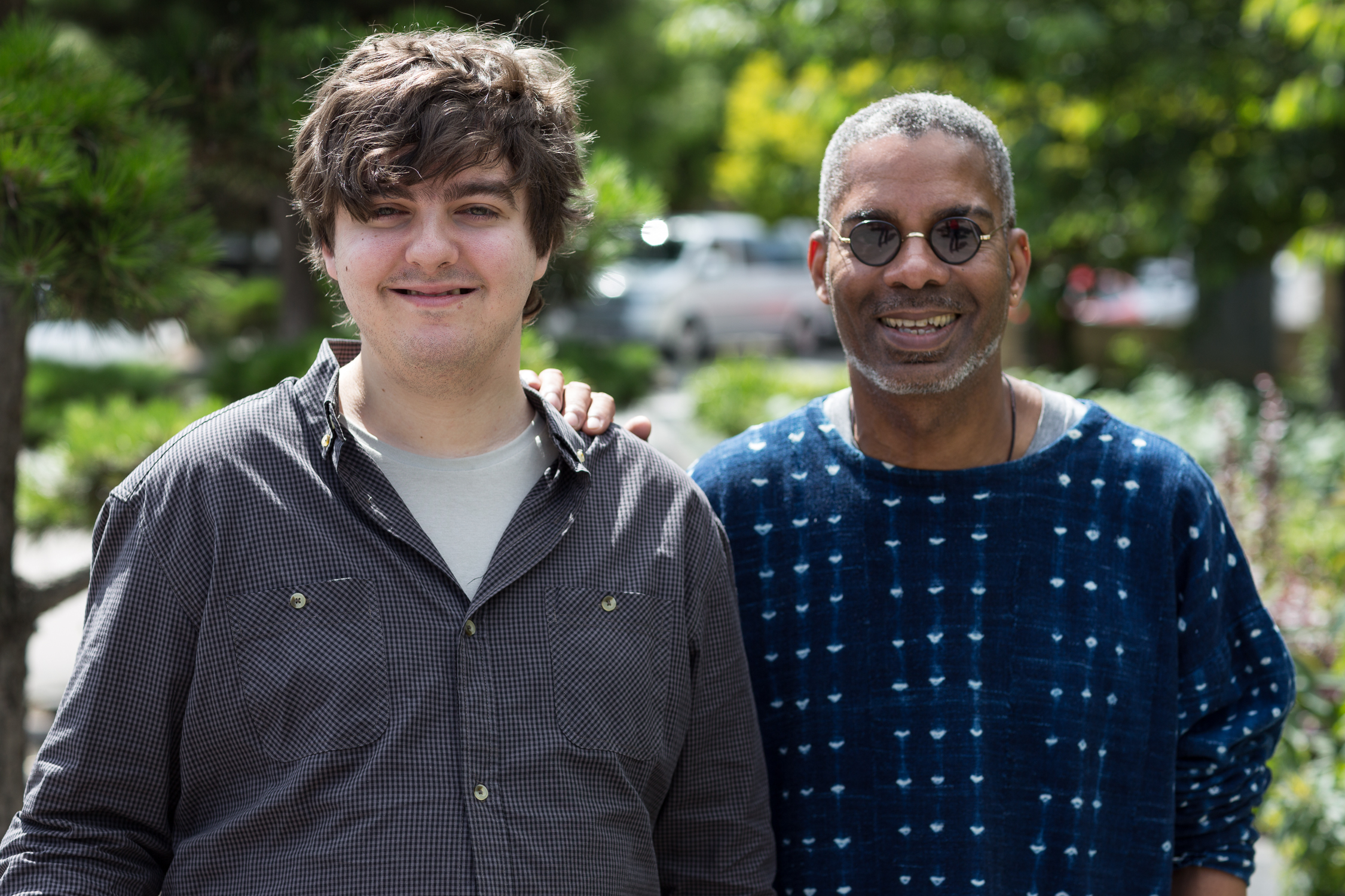 Kevin, a customer with his Support Worker Alfred